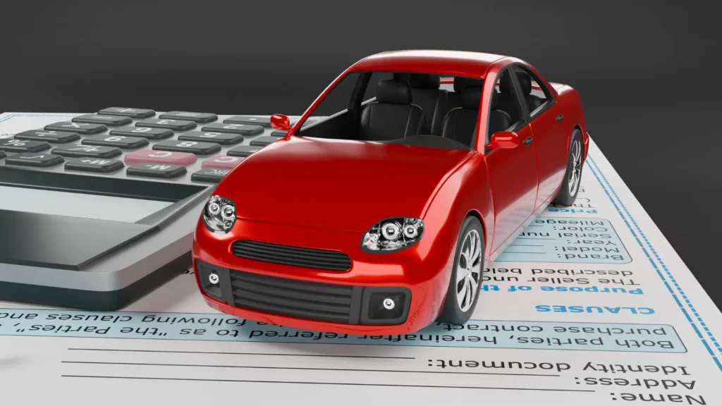 samochód z kalkulatorem - rzeczoznawca samochodowy